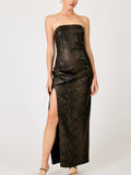 Bex Maxi Dress in Dark Brown