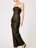 Bex Maxi Dress in Dark Brown