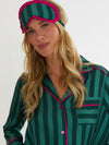 Eye Mask in Pine Stripe