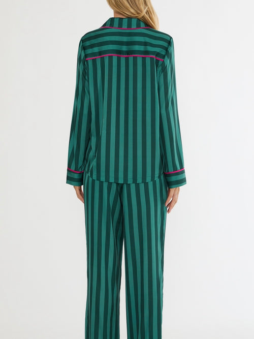 Livy & Connie PJ Set in Pine Stripe