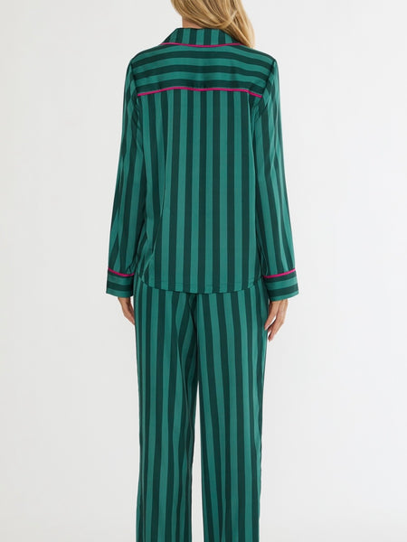 Livy & Connie PJ Set in Pine Stripe