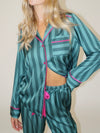 Livy & Connie PJ Set in Pine Stripe