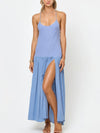 Row Maxi Dress in Chambray