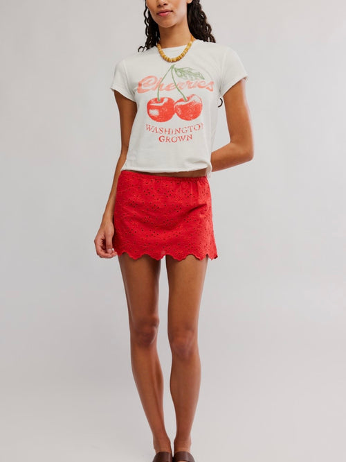Eyes On You Skort in High Risk Red