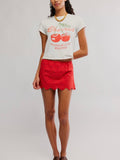 Eyes On You Skort in High Risk Red