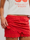 Eyes On You Skort in High Risk Red