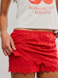 Eyes On You Skort in High Risk Red