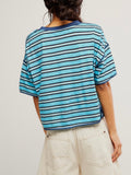 Clean Rugby Tee in Blue Combo