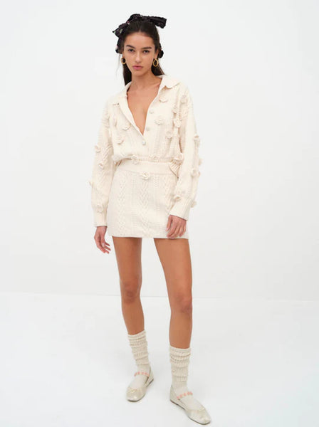 Mel Cardigan in White