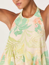 Belen Top in Green Peach Tropical