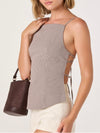 Nora Top in Brown Gingham