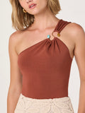Ania Sweater Top in Brown