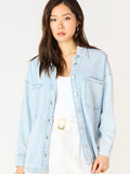 Denim Dreams Button Up in Light Wash