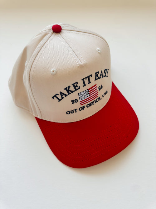 Take It Easy USA Trucker Hat