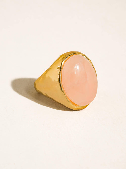 Lula Vintage Stone Ring in Rose