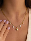 Paray Pearl Heart Charm Necklace