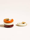 Odessa Enamel Hoops in White