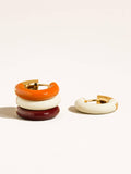 Odessa Enamel Hoops in Red