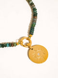 Islay Bobo Natural Stone Necklace in Green