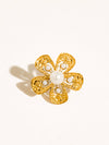 Eze Pearl Flower Statement Ring