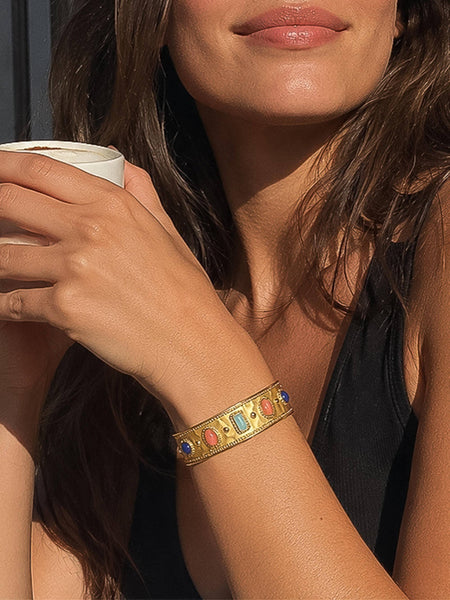 Delaney Colorful Stone Cuff