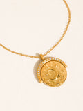 Reese Coin CZ Necklace