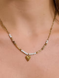 Orlena Stone Heart Necklace