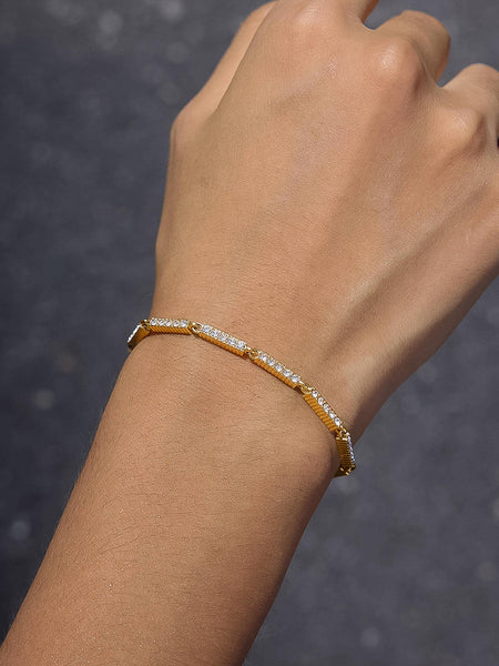 Tamsin CZ Tennis Chain Bracelet