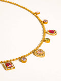 Daiselle CZ Charm Necklace in Multi