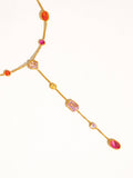 Briennon Beaded Y Necklace in Multi