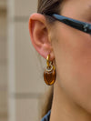 Canari Resin Hoops in Brown