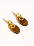 Canari Resin Hoops in Brown