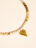 Orlena Stone Heart Necklace