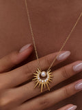Kindred Pearl Sunburst Necklace