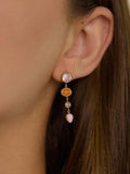 Évisa Drop Earrings in Pink