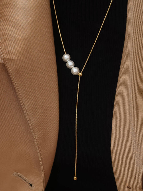 Montana Pearl Y Drop Necklace