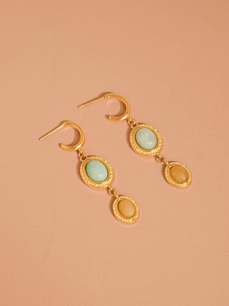 Vence Stone Drop Earrings