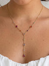 Briennon Beaded Y Necklace in Multi