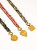 Islay Bobo Natural Stone Necklace in Pink