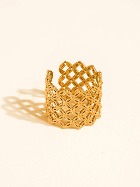 Alizée Lattice Statement Ring