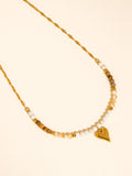 Orlena Stone Heart Necklace
