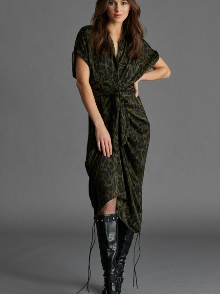 Ravena Dress in Leopard