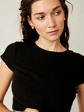 Lux Life Baby Tee in Black