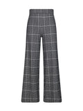Ponte Jacquard Wide Leg Pant in Classic Plaid