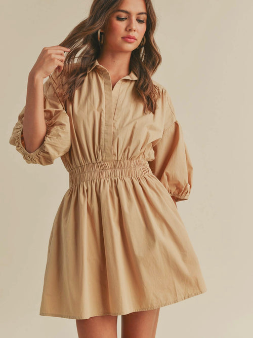 The Minimalist Dress in Taupe