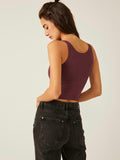 Clean Lines Cami in Precious Wine
