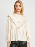 Ellwood Blouse in Oyster