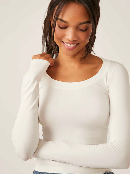 Must Have Scoop Layering Top in Ivory