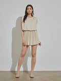 Scrunch It Up Romper in Ivory