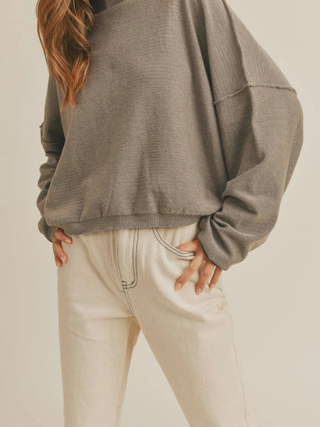 Staycation Sweater in Grey